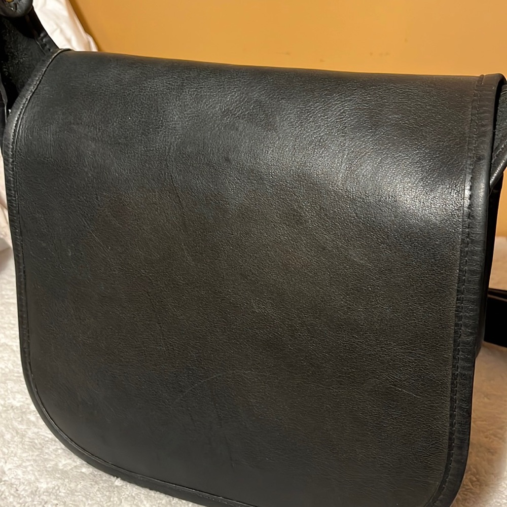 Rare Vintage Coach Saddle Bag Classic Flap 1970's Creed No Serial # Made in NYC - Picture 6 of 14